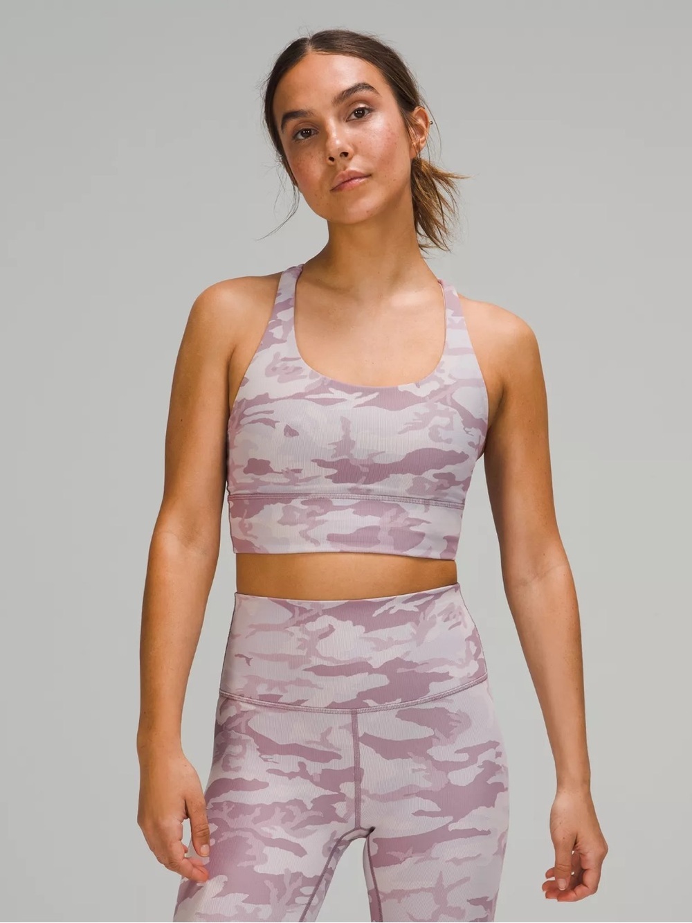 Lululemon Long Line Camo Energy Bra